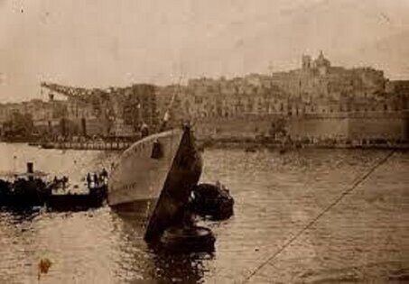 The sunken HMS Maori
