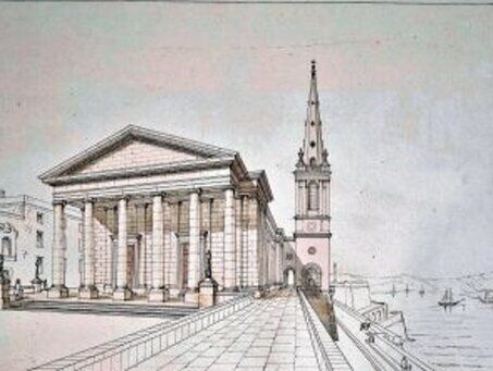 Plans and sketches of the cathedral by William Scamp 1839